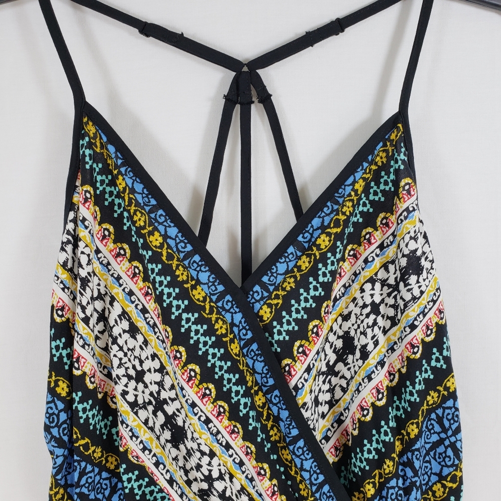 Xhilaration Strappy Romper V-Neck - Picture 2 of 7